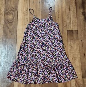 Girls Old Navy Floral Spaghetti Strap Dress Size Large